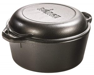 Lodge L8DD3 cast iron double Dutch oven