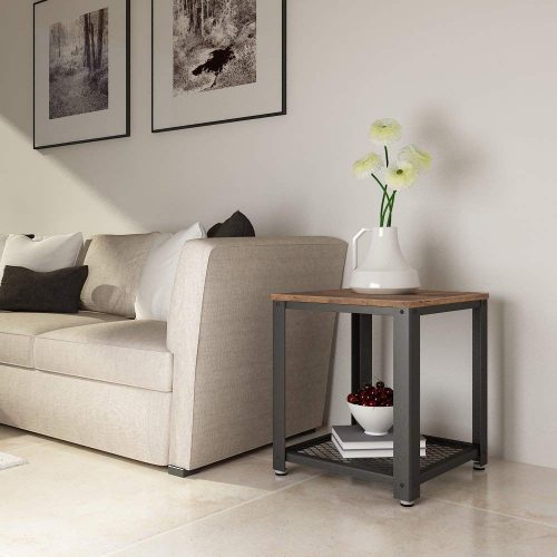 SONGMICS Vintage End Table, The Best Living Room Wood Tables