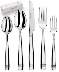 DOKAWORLD Silverware Set, 20 PCS