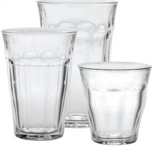 Duralex CC1/18 made in France drinking glasses