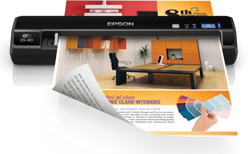 Epson, DS-40 Wireless Portable Document Scanner for PC and Mac, Sheet-fed, Mobile/Portable