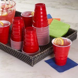 Hefty Party on plastic party cups, 50 count