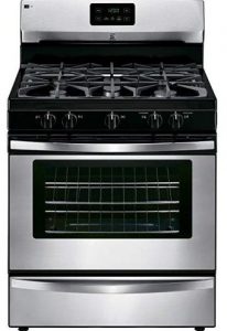 Kenmore 73433 freestanding gas range in stainless steel