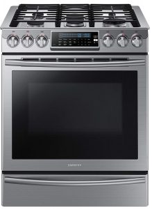 Samsung NX58H9500WS Slide-in stainless steel gas range