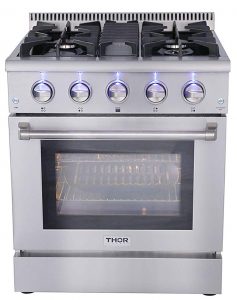 Thor Kitchen HRG3080U30” freestanding professional style gas range