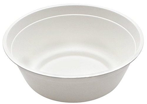 B-KIND Durable Bagasse Eco-Friendly Rice Bowls, Disposable Bowls Microwave Safe