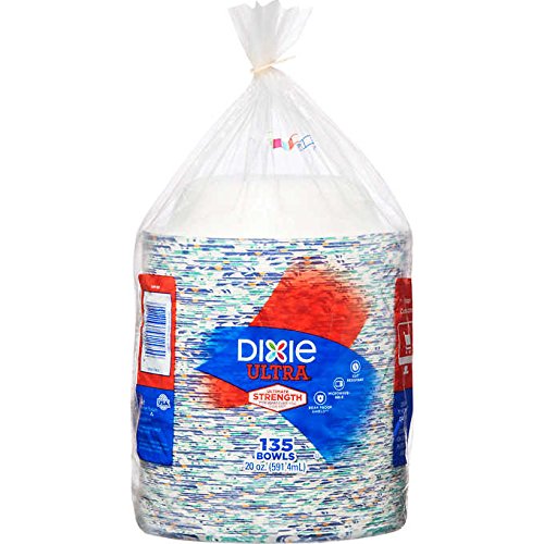 Dixie Ultra Paper Bowls, 20 oz, 135 Count Disposable Bowls