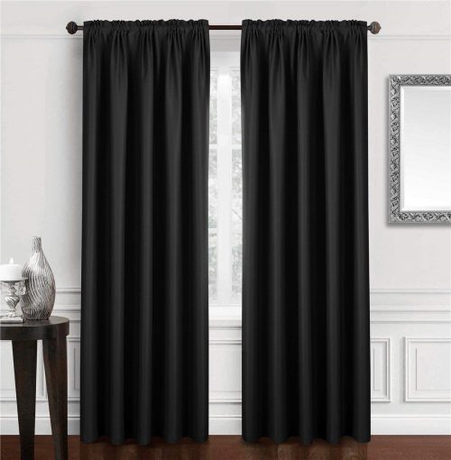 Dreaming Casa Solid Blackout Curtain for Bedroom 96 Inches Long Draperies Window Curtain