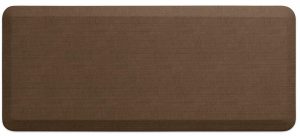 Grasscloth Pecan Stain Resistant Surface Floor Mat with 3/4” Thick Ergo-foam Core for Health and Wellness