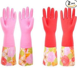 playtex cotton lined rubber gloves