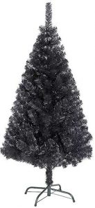 4ft Black Christmas tree by Shatchi