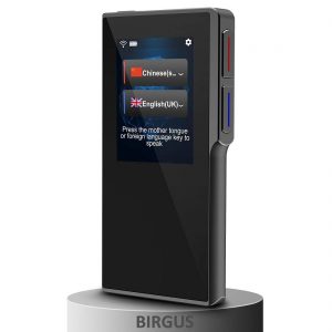 Birgus Smart Voice Translator Device with 2.4 Inch High Definition Toch Screen Support