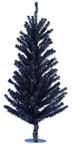 Kurt Adler 18 inches Black mini Christmas tree