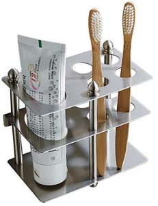 Mellewell Toothbrush holder, toothpaste organizer stand