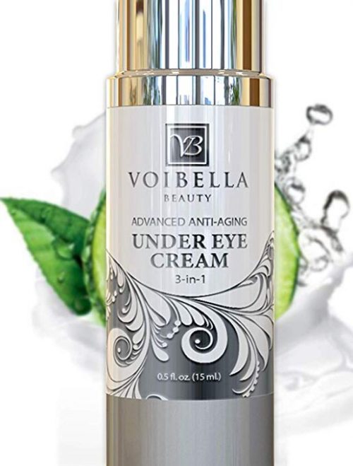 Natural anti-aging under eye cream by Voibella Beauty