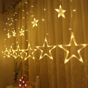 Twinkle Star12 stars 138 LED curtain string lights