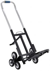 VEVOR Stair Climbing Cart 45 Inches Portable Hand Truck 2X Three-Wheel Hand Truck Stair Climber