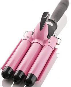 Alure Three Barrel Curling Iron Wand with LCD Temperature Display