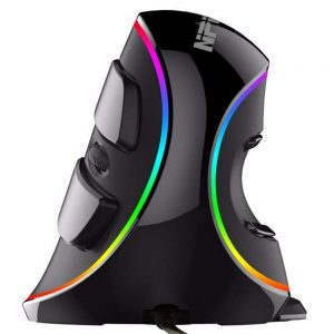 Ergonomic Vertical USB mouse with RGB backlit by NPET