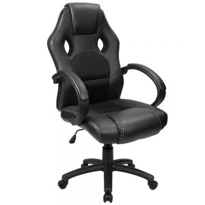 Furmax Office Chair Leather Desk Gaming Chair, High Back Ergonomic Adjustable Racing Chair