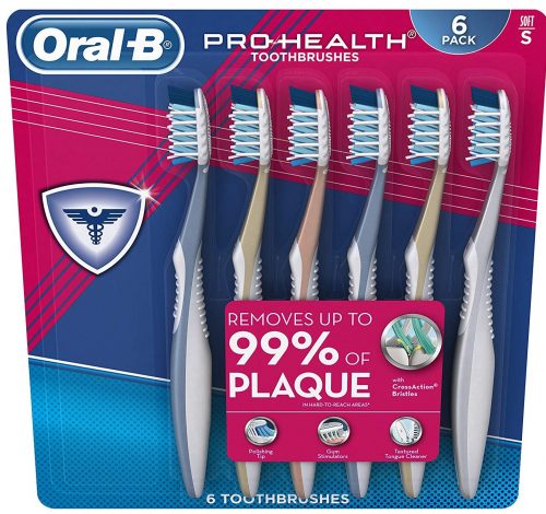 Oral-B Pro Health All In One Soft Toothbrushes, 6 Count