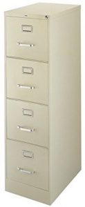 22 inches Deep 4-drawer Letter-size commercial vertical file