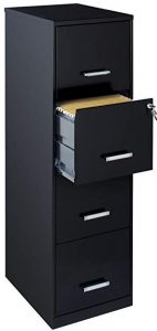 Space Solution 21618 18 inches 4-drawer metal file cabinet