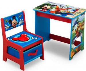 disney mickey mouse chair desk with storage bin