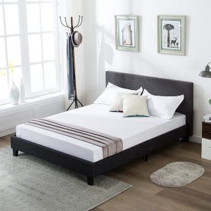 Mecor Upholstered Linen platform bed