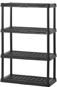 plastic storage shelves