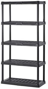 plastic storage shelves