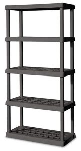 plastic storage shelves