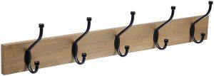 AmazonBasics Wall-mounted coat rack, barn wood 