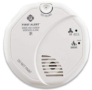First Alert Smoke detector and carbon monoxide detector alarm