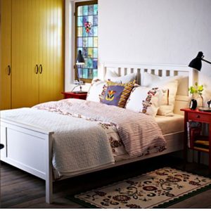 HEMNES Bed frame in white stain