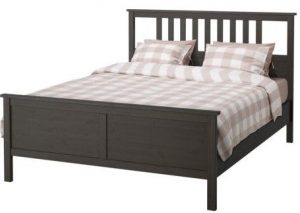 HEMNES Bed frame in black