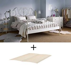 LEIRVIK White Queen Bed Frame