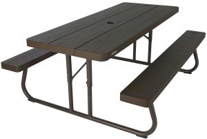 Lifetime 6 folding picnic table- brown