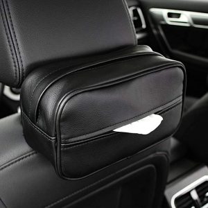 Keep Top luxury leather car sun visor tissue case holder