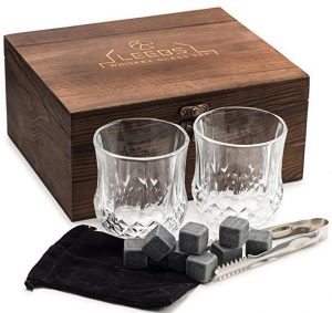 LEEBS Premium whiskey stones gift set