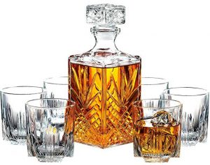 Paksh Novelty 7-piece Italian crafted glass set