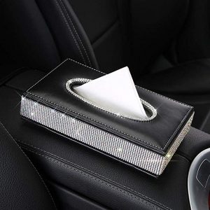 U&M PU leather tissue box holder