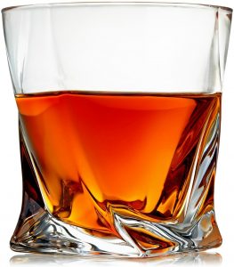 Venero Crystal Whiskey Glasses, set of 4 glasses