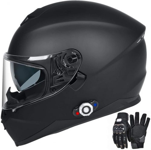 Bluetooth Integrated Motorcycle Helmet, FreedConn DOT Full Face BM12 Communication System