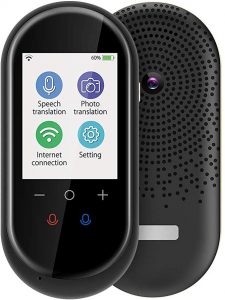 Buoth real time translator device can translate up to 106 languages along with the photo translation camera, Wifi and Hotspot functions.