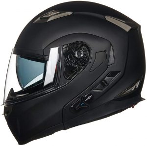 ILM Bluetooth Integrated Modular Flip up Full Face Motorcycle Helmet Sun Shield Mp3 Intercom large Size L