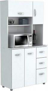 Inval America 4 Door Microwave Storage