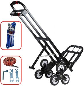 Mecete Enhanced Stair Climbing Cart Portable Climbing Cart 460 lb Largest Capacity