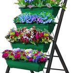 4-Ft Raised Garden Bed - Vertical Garden Freestanding Elevated Planters 5 Container Boxes