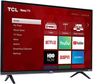 TCL Roku 32-Inch LED TV is good for living room or bedroom.